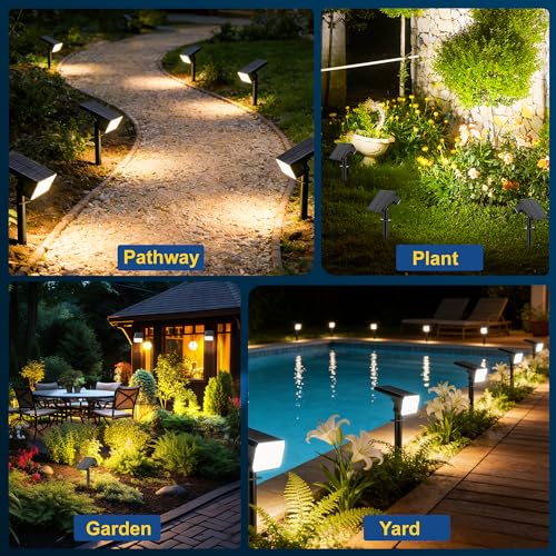 Solar Spot Lights Outdoor Waterproof IP65 (8 Count)