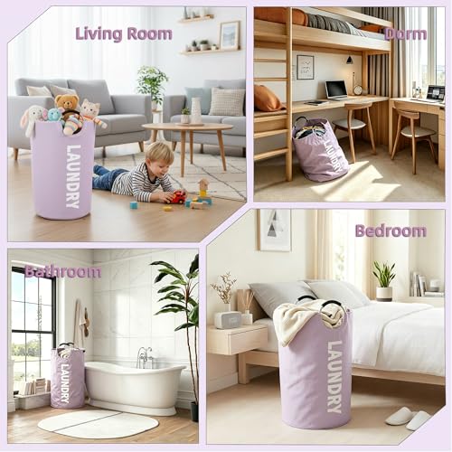 90L Collapsible Laundry Bag with Handle