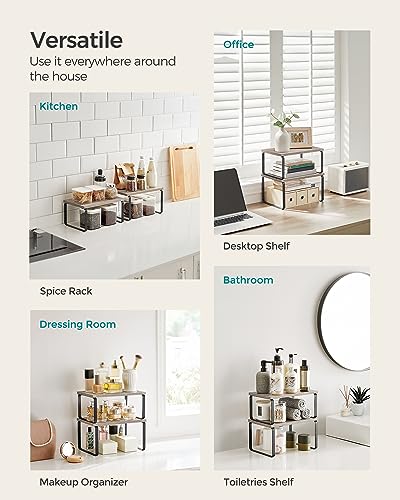 Cabinet Organizer Shelf (4 Count)