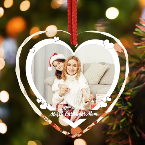 Personalized Photo Crystal Ornament 2025