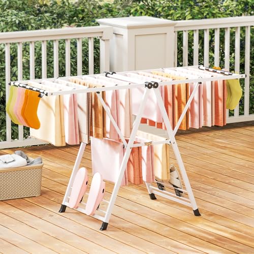 Foldable Metal Clothes Drying Rack