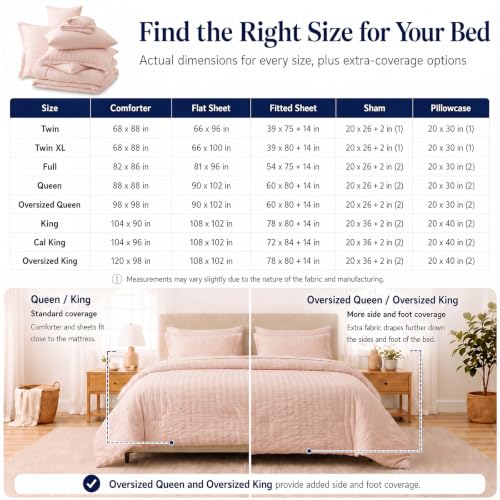 Oversized King Comforter Set 120x98
