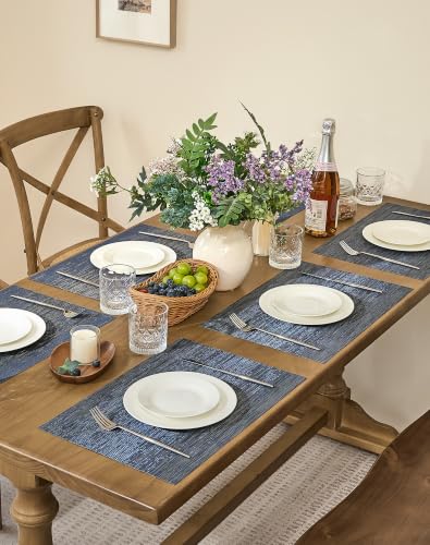 Denim Blue Placemats Set of 8 (8 Count)