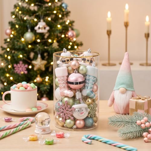 70ct Christmas Ball Ornaments Tree Decorations Set (70 Count)