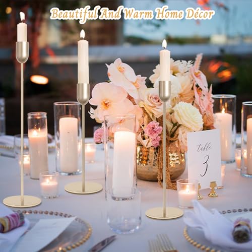 18 Pcs Glod Candle Holders Set (18 Count)