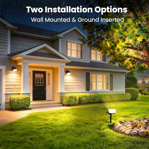 Solar Spot Lights Outdoor Waterproof (2 Count)