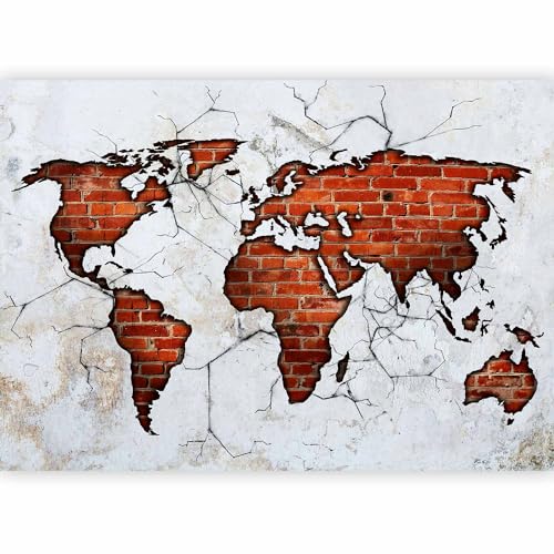 Wall Mural World Map 135x101 in (7 Count)