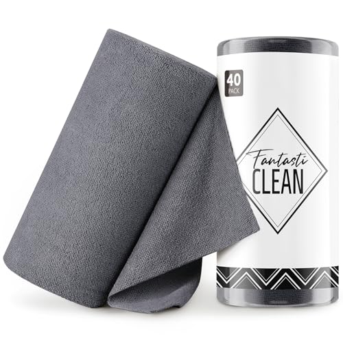 Microfiber Cleaning Cloth Roll (40 Count)