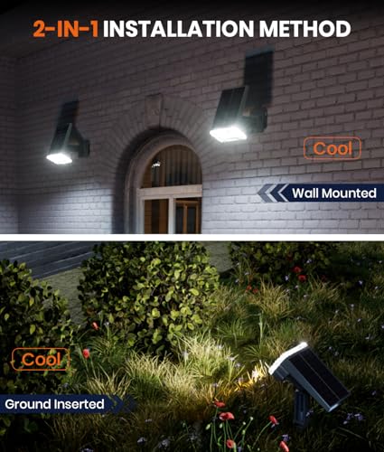 Solar Spot Lights Outdoor (2 Count)