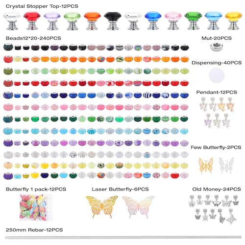 380Pcs Beaded Garden Stake (380 Count)