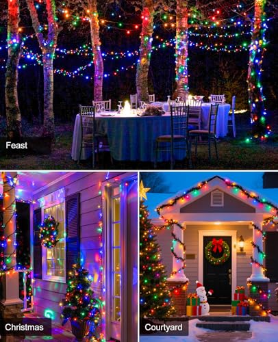 40FT 120 LED Christmas Lights Outdoor