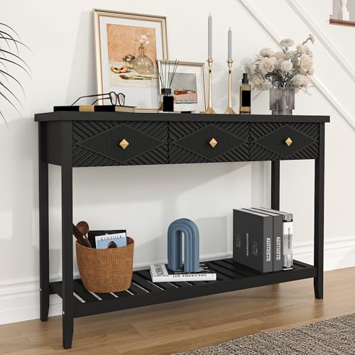47" Console Table with 3 Drawers