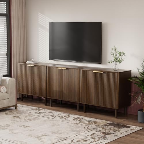 Sideboard Buffet Cabinet with Storage 31.5" Walnut