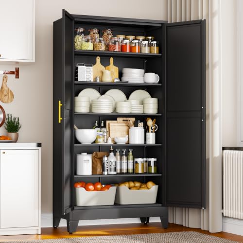 78.7" Tall Metal Pantry Cabinet
