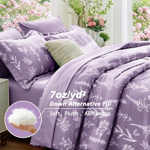 Grayish Purple Full Comforter Set