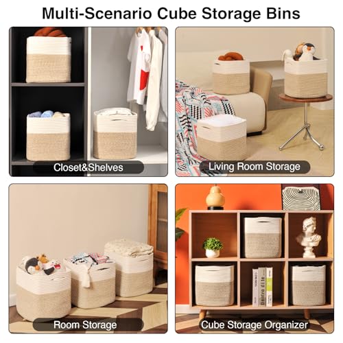 13 Inch Cube Closet Storage Bins (3 Count)