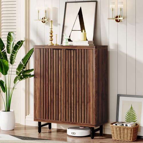 6 Tier Shoe Cabinet with Shutter Doors
