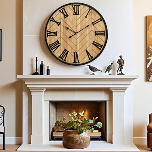 30 Inch Large Wall Clock Farmhouse Style