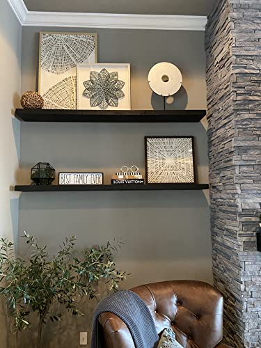 Joel’s Antiques 48 Inch Wooden Floating Shelves for Wall