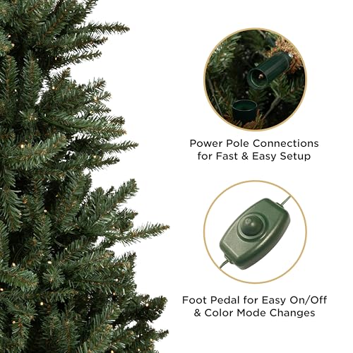7 ft Pre Lit Blue Spruce Christmas Tree