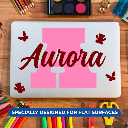 Multiple Font Personalized Name & Initial Vinyl Wall Decals I Nursery Wall Decal for Baby Boy & Girl Decoration I Stickers for Kids I Multi