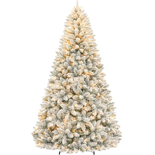 6 ft Prelit Flocked Christmastree