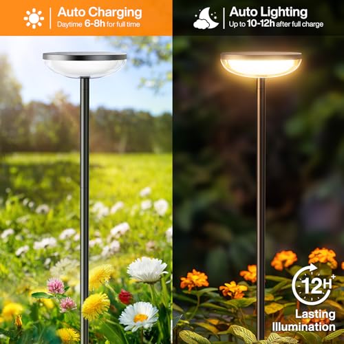 Solar Pathway Lights Outdoor (6 Count)