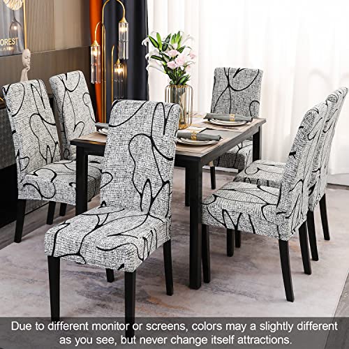 Pattern Chair Covers for Dining Room Set of 8 (8 Count)