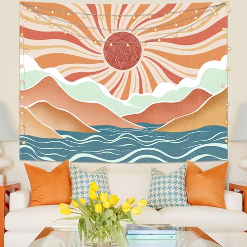 Boho Sun Tapestry Sunset Wall Tapestry