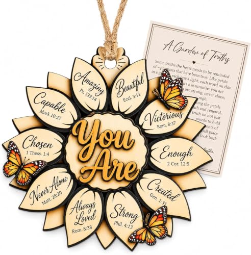 Religious Sunflower Christmas Ornament 2026