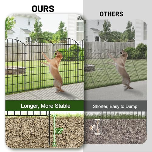 Metal Garden Fence 48 in x 20.3 ft