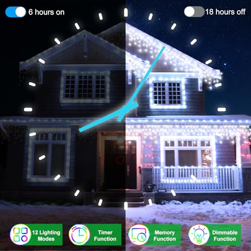 132FT 1332 LED Outdoor Christmas Lights