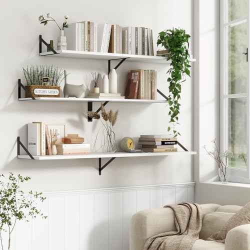 Deep Floating Shelves