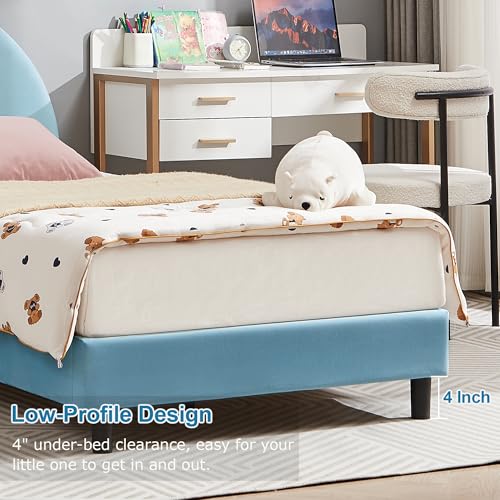 Twin Size Bed Frame with Storage Organizer