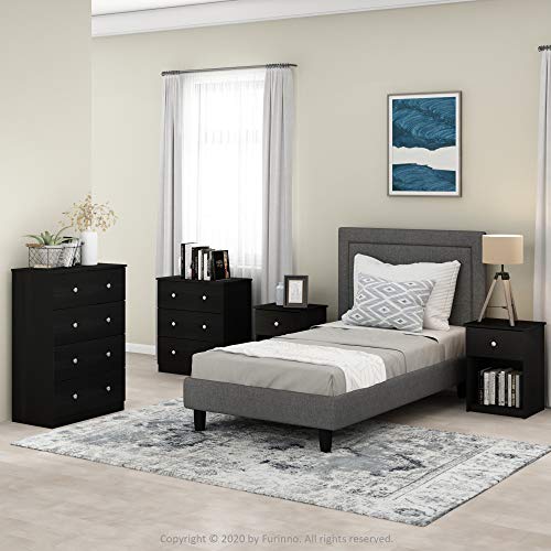 TIDUR Set of 2 Night Stand with Drawer
