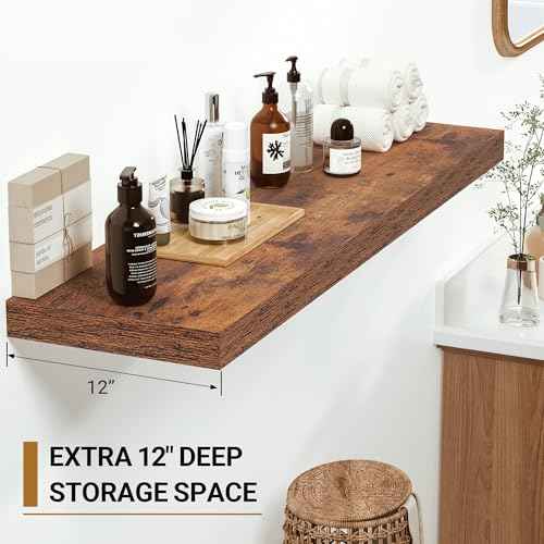 12x12 Deep Floating Shelves (2 Count)