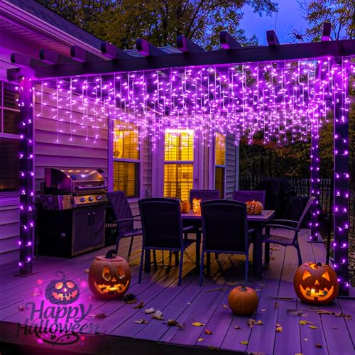 66ft Purple Christmas Lights Outdoor