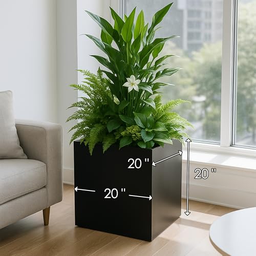 20'' Cube Metal Planter Steel Planter Box