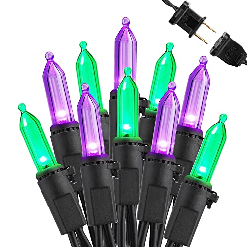 Purple Green Halloween Lights Connectable