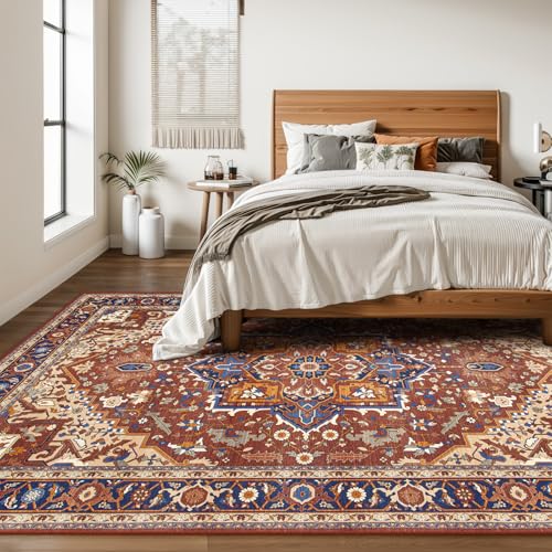 Ultra Thin Washable 8x10 Area Rugs for Living Room