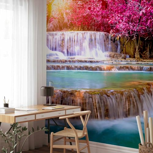 Peel and Stick Wall Mural Peel and Stick Waterfall 212x98 Inch (11 Count)