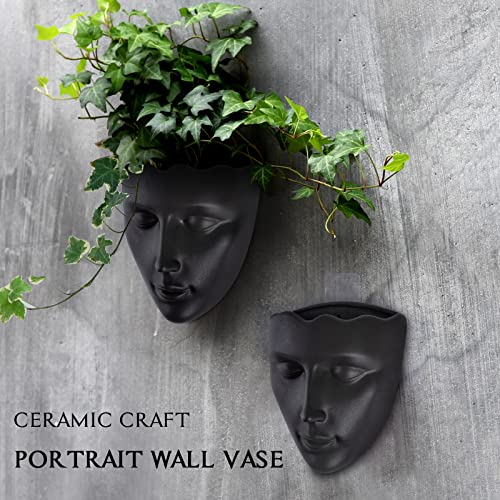 6.7" Tall Hanging Planter Wall Flower Pot for Garden Balcony Indoor or Outdoor