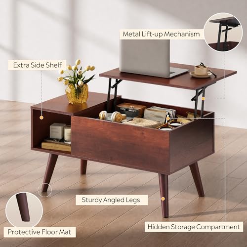 Lift Top Coffee Table with Hidden Storage