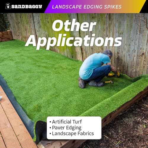 6 Inch Galvanized Landscape Edging Spikes (200 Count)
