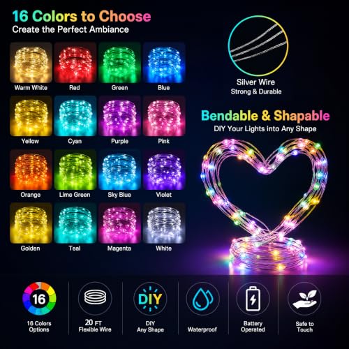Color Changing Fairy Lights Battery Operated (2 Count)