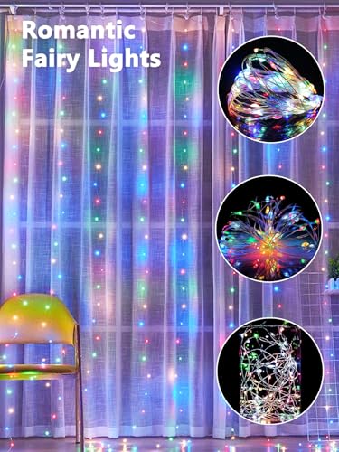 4 Pack Fairy Lights Battery Powered with Remote Twinkle Lights Multicolor (4 Count)
