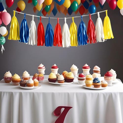 Tissue Paper Tassel Garland Banner (20 Count)