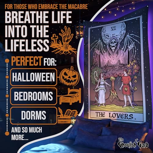 The Lovers Tarot Card Tapestry