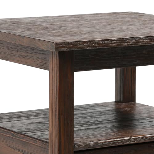 Warm Shaker 20" End Tables in Warm Walnut Brown