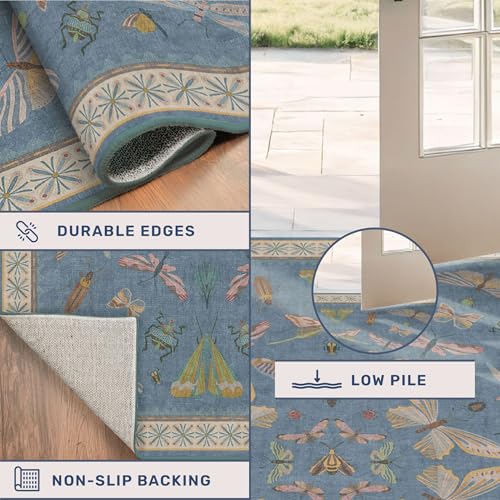 Boho Non Slip Kitchen Rug Runner (10 Sq Ft)